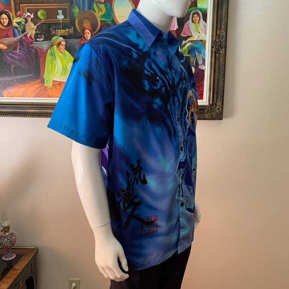 Vintage EXCO Jeans Anime Button Up Bowling Shirt - Picture 5 of 10